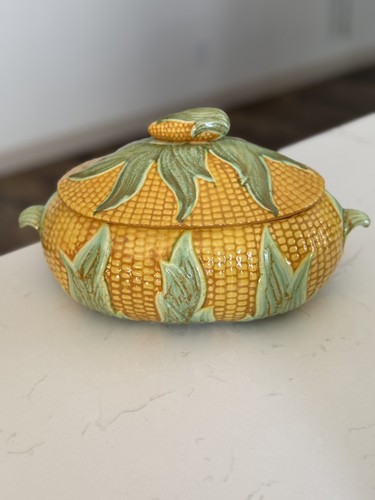 Vintage ceramic corn motif - corn,